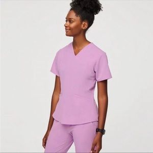 Figs Dusk Slim Casma Scrub Top - Small